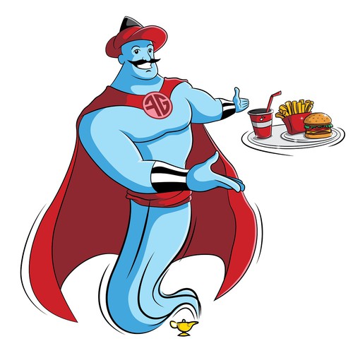 Awesome Genie Character Illustration with additional gestures!