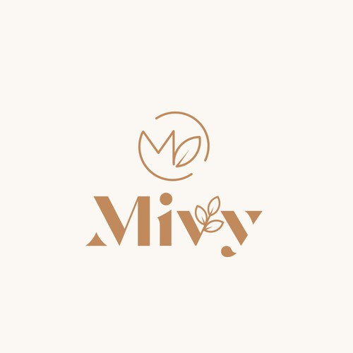 An organic monogram based logo for a company which creates elegant products mostly made of paper