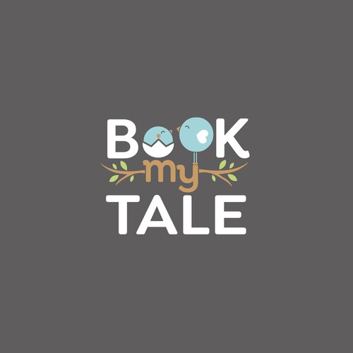 Beautiful, smart, symbolic and original logo for personalised children's books made from life stories