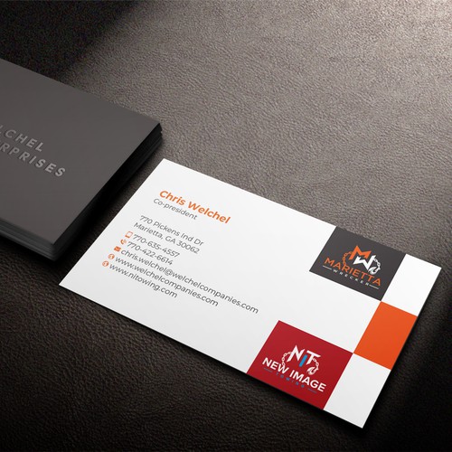 Multiple Logo Business Card Design