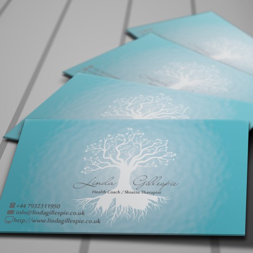 Beautiful  business card for fledgling holistic health business