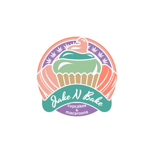 Vintage bubbly basic design for weed edibles