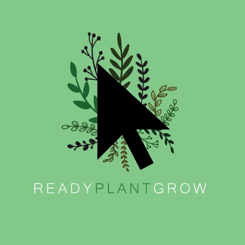 Logo concept for online plant nursery.