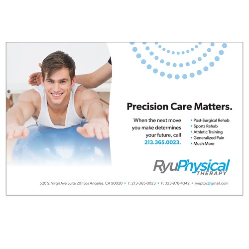 Ad design for physical therapist