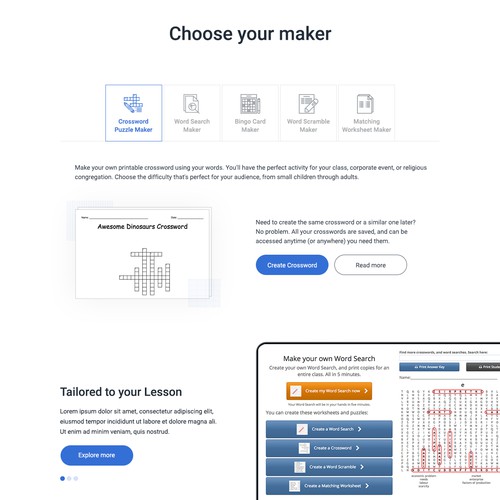 WordMint - an educational tool (second design)