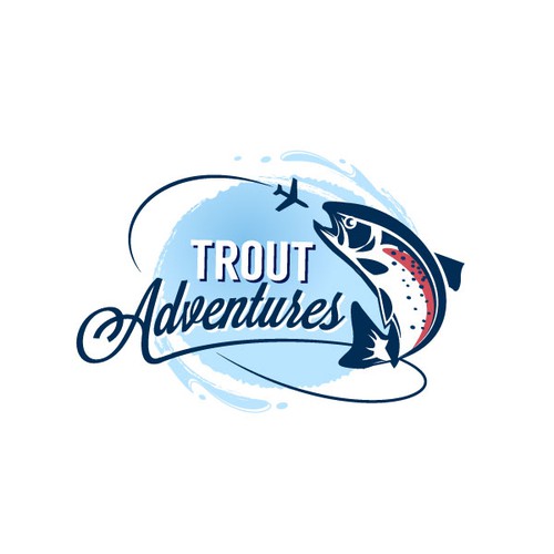 Create an adventure illustation searching the world trout.