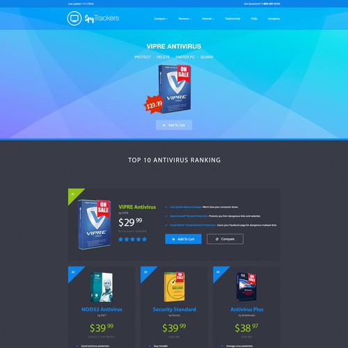 AntiVirus Web Design