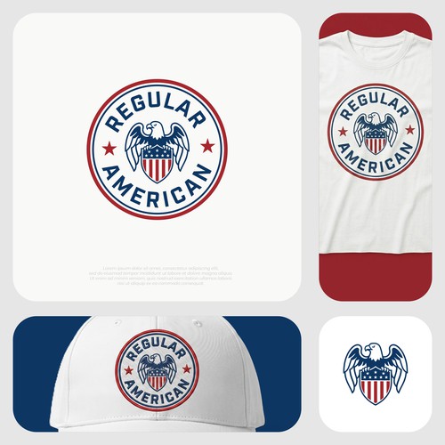 Regular American: Classic Americana Emblem Logo