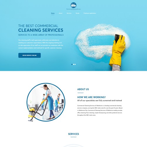 Commercial cleaning home page 