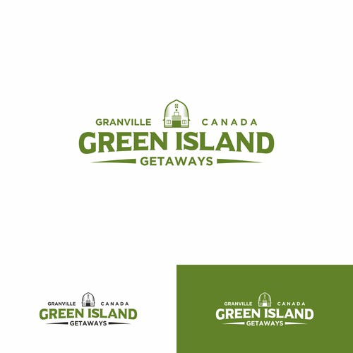 Classic logo for Green Island Getaways