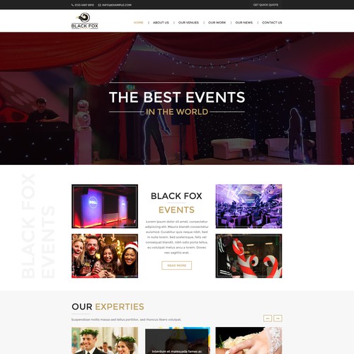 Events Website Re-Design