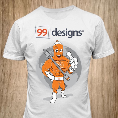 99designs needs a new t-shirt design, with SUPER HUMAN POWERS !!