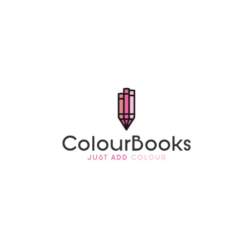 Pencil Crayon and 3 Books Design