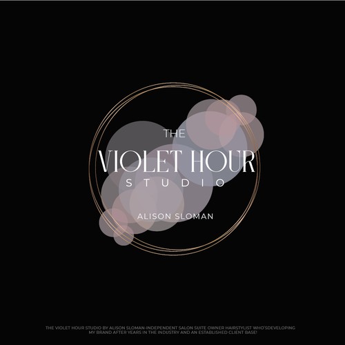 Violet Hour studio logo design 