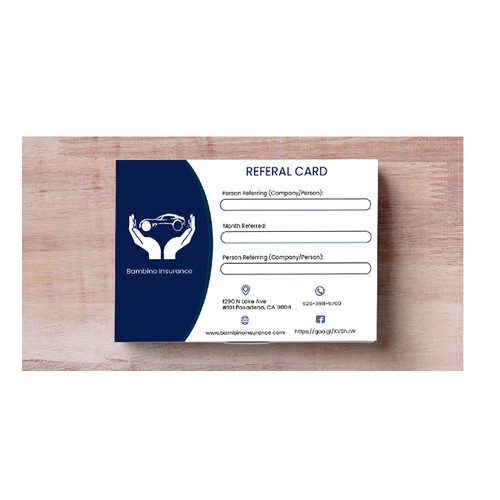 referral card