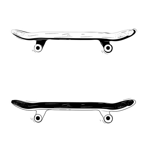 skateboard illustration
