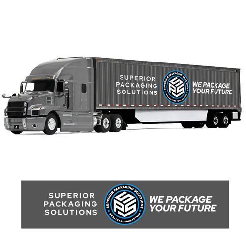 SPS We Package Your Future for truck side branding
