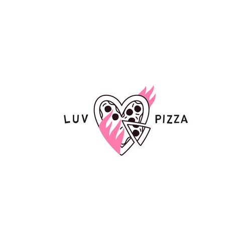 Logo concept for a very special and cool pizza place.