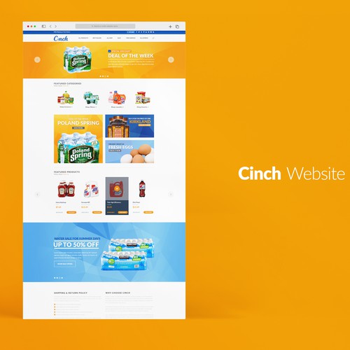 Cinch Delivery website design