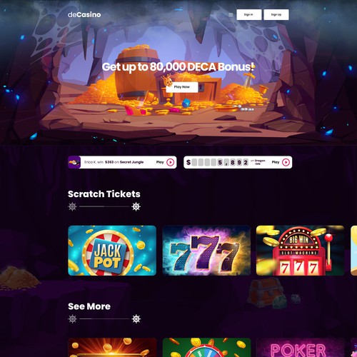 Online Casino Creative Web Design