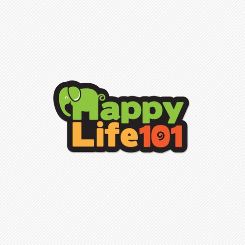 Playful logo for Happy Life