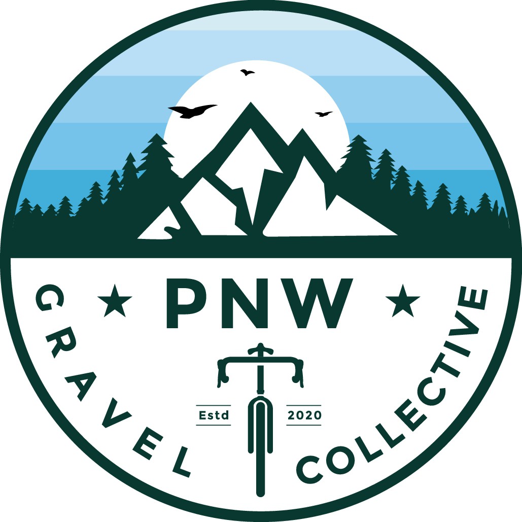 PNW Gravel Collective logo and branding