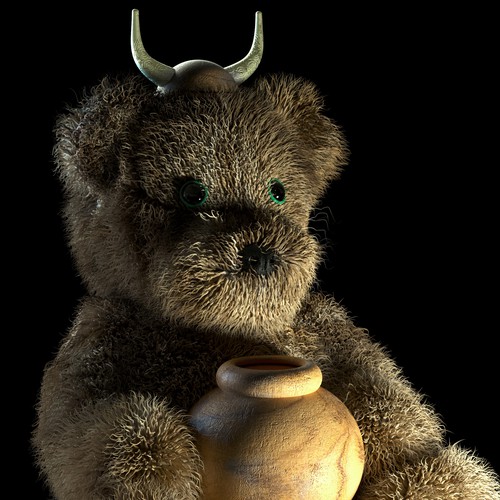 3d art bear 