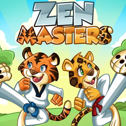 Karate Inspired Coloring Book Illustration for Kids!