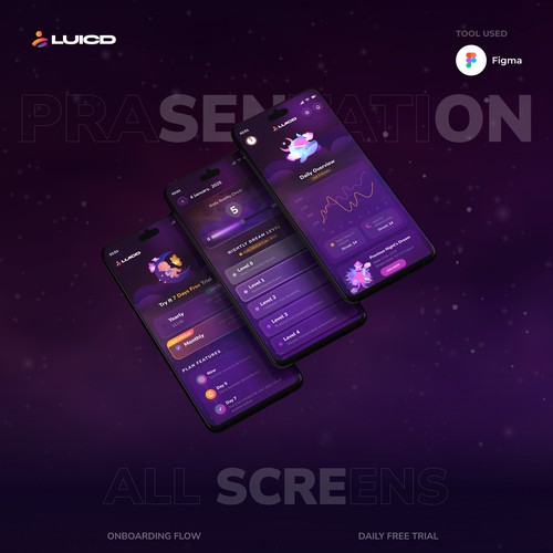 Simple, beautiful dark mode habit tracker app for lucid dreaming