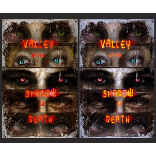 Design a captivating ebook cover for a horror novel titled: "Valley of the Shadow of Death".