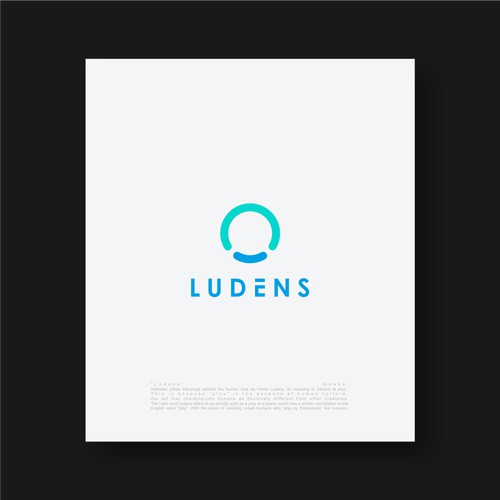 Human-like AI assistant : "LUDENS", Logo design