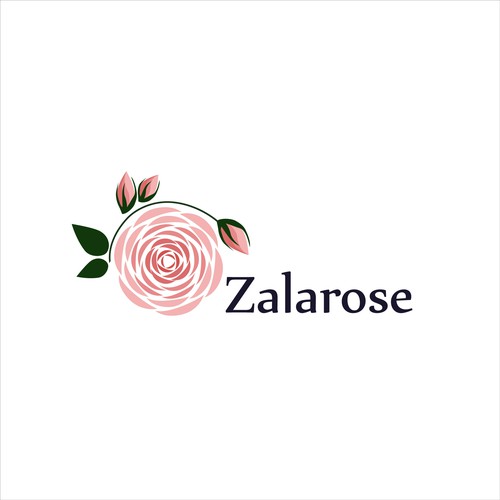 Create a captivating illustration with a rose and without, for Zalarose