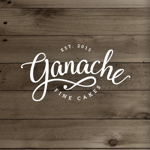 Ganache logo concept for fine cakes.