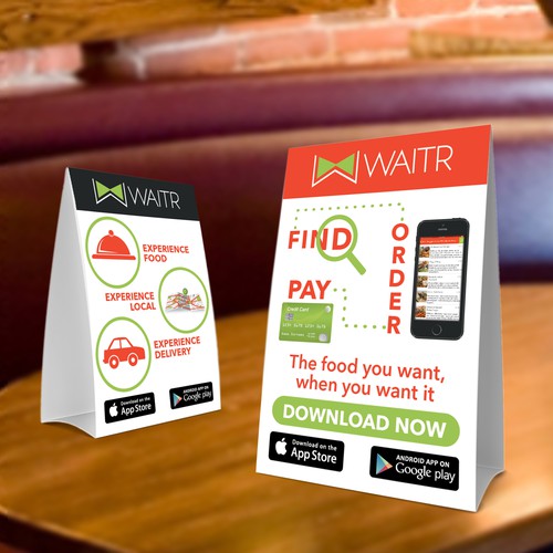 WAITR Table Tent