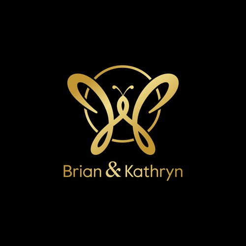 Logo Butterfly initial W ELegant