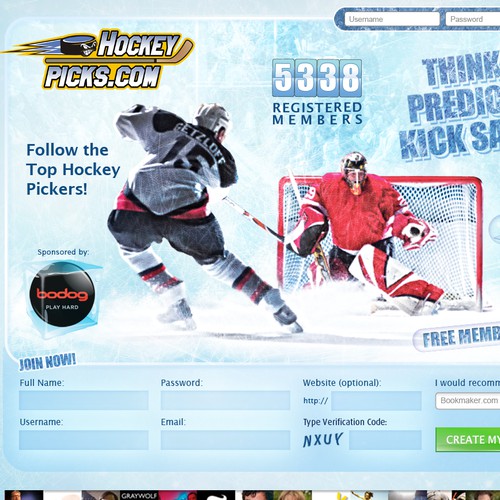 New website design wanted for Hockeypicks.com