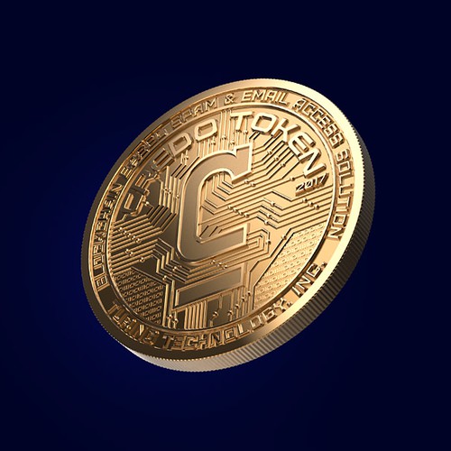 Gold coin of the crypto currency