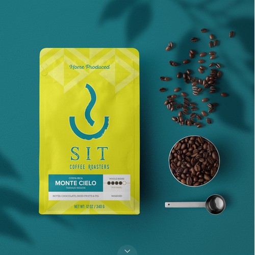 Minimalist Coffee Bag for Sit Coffee Roasters