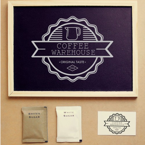 Vintage logo for coffe brand