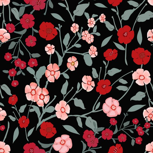 illustration motif floral