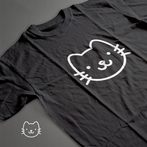 Simple Cat T-Shirt Design