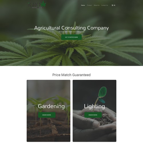 WEB DESIGN FOR WEST COAST HEMP FARM