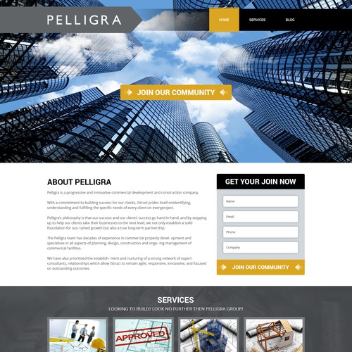 Create a premium website for the leading construction company in australia