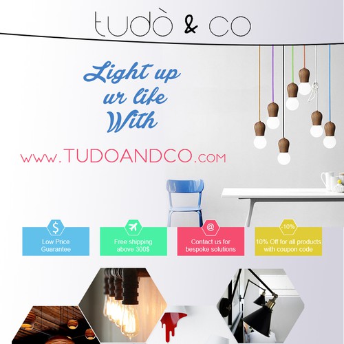Create an attention-grabbing advertisement flyer for Tudo&Co