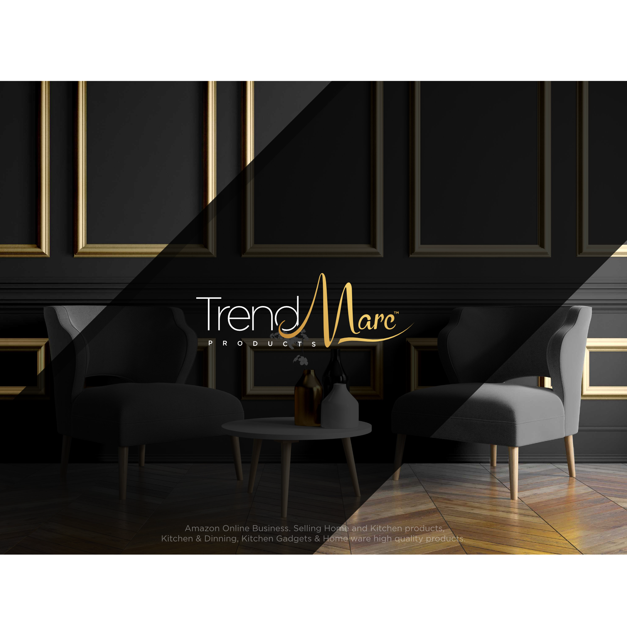 I want a trendy logo and Website for my new online Amazon business brand