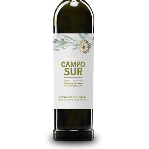 New label for organic olive oil