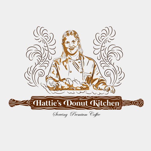 logo figure for donut shop