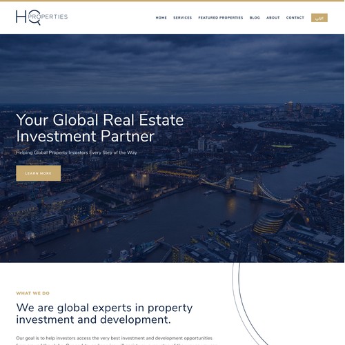 HQ Properties | Website and Branding for a Real Estate Company