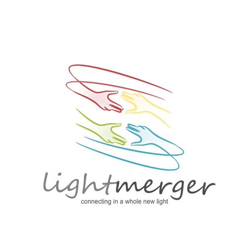 Bold, Imaginative Logo brings people together - Join LIGHTMERGER