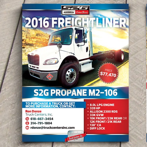 Trucking design flyer.